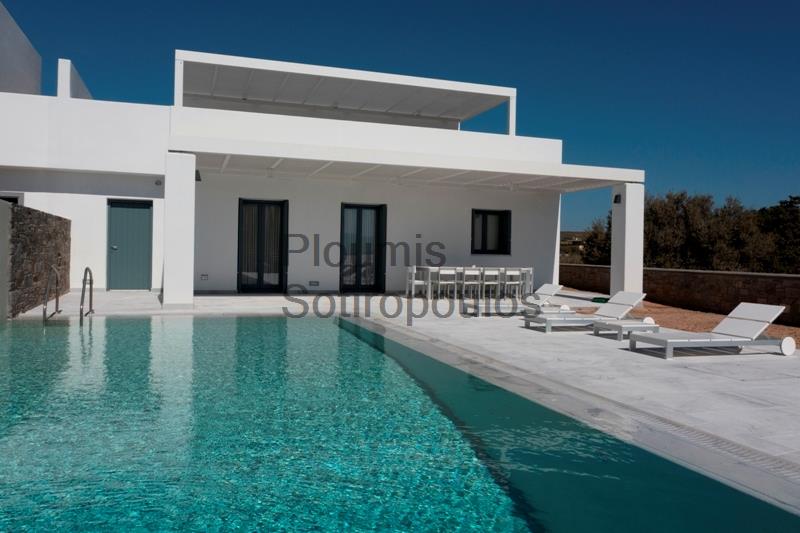 Newly built beachfront villa in Paros Greece for Sale