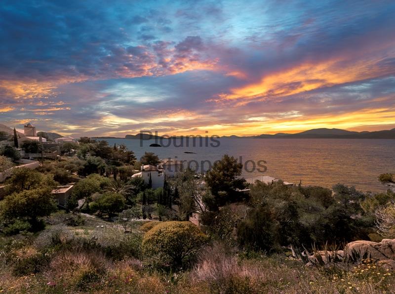 Rare Land with Magnificent views in Avlaki, Hydra Greece for Sale